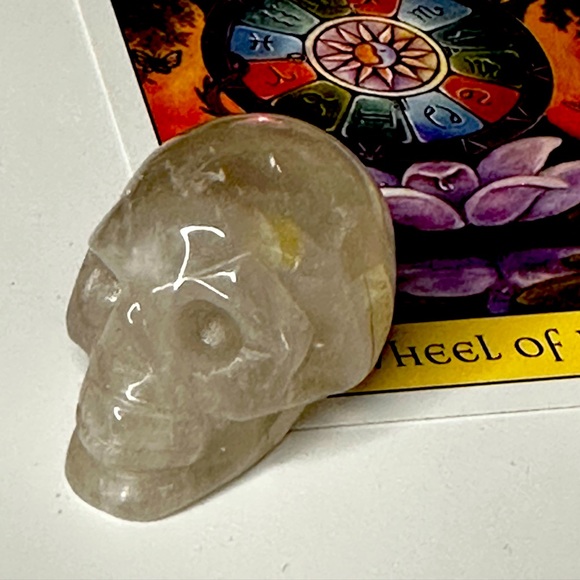 Quartz and Rhodonite Skulls - Picture 1 of 6